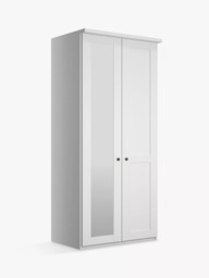 John Lewis Marlow 100cm Hinged Wardrobe with Left Mirror - thumbnail 1