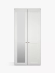 John Lewis Marlow 100cm Hinged Wardrobe with Left Mirror - thumbnail 2
