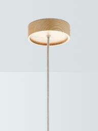 John Lewis Temple Pendant Ceiling Light, Oak Wood Effect - thumbnail 5
