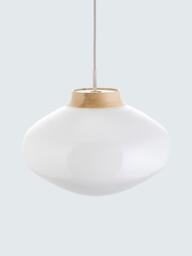 John Lewis Temple Pendant Ceiling Light, Oak Wood Effect - thumbnail 4