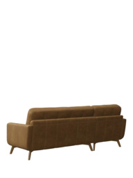 John Lewis Barbican LHF Chaise Leather Sofa, Light Leg - thumbnail 4