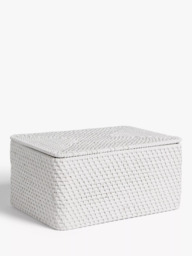 John Lewis Modern Country Rattan Lidded Storage Box