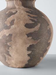 John Lewis Ives Terracotta Lamp Base, Cream/Grey - thumbnail 4