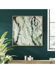 John Lewis Harlie Briggs 'Nature's Heart' Framed Canvas Print, 104 x 104cm, Green - thumbnail 2