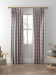 Harlequin Zeal Made to Measure Curtains or Roman Blind, Old Navy/Aqua/Lime - thumbnail 5