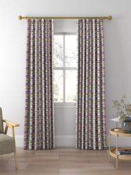 Harlequin Zeal Made to Measure Curtains or Roman Blind, Old Navy/Aqua/Lime - thumbnail 3
