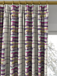 Harlequin Zeal Made to Measure Curtains or Roman Blind, Old Navy/Aqua/Lime - thumbnail 2