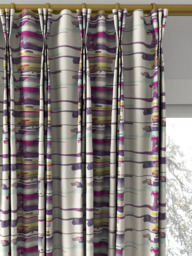 Harlequin Zeal Made to Measure Curtains or Roman Blind, Old Navy/Aqua/Lime - thumbnail 6