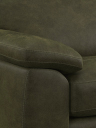 John Lewis Leather Loveseat, Light Leg - thumbnail 6