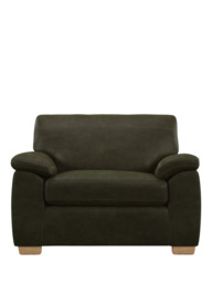 John Lewis Leather Loveseat, Light Leg - thumbnail 5