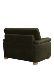 John Lewis Leather Loveseat, Light Leg - thumbnail 4