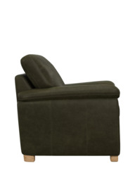 John Lewis Leather Loveseat, Light Leg - thumbnail 3