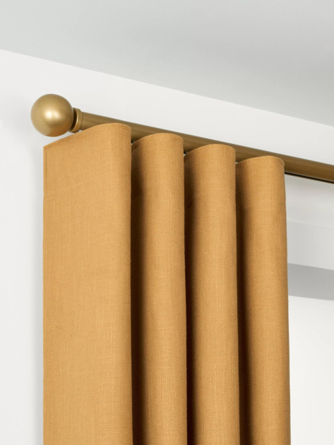 John Lewis Select Curl Gliding Curtain Pole with Ball Finial, Wall Fix, Dia.30mm - image 1