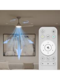 Philips Olas Tunable LED Ceiling Light Fan, White - thumbnail 3