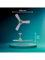 Philips Olas Tunable LED Ceiling Light Fan, White - thumbnail 2