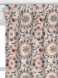 John Lewis Keya Suzani Made to Measure Curtains or Roman Blind, Red/Blue - thumbnail 4