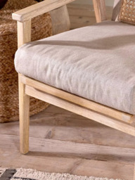 Nkuku Atri Occasional Armchair, Natural - thumbnail 2