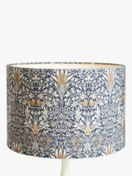 Morris & Co. Snakeshead Lampshade, Indigo/Hemp - thumbnail 2