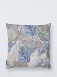 Morris & Co. Willow Bough Indoor/Outdoor Cushion, Nettle/Blue - thumbnail 1