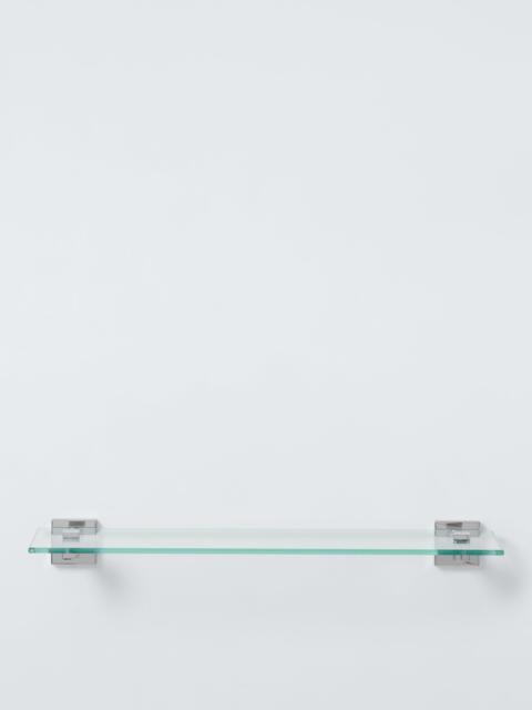 John Lewis Prism Bathroom Shelf, Glass/Chrome - image 1