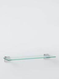 John Lewis Prism Bathroom Shelf, Glass/Chrome - thumbnail 2