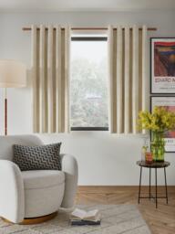 John Lewis Velvet Pair Lined Eyelet Curtains - thumbnail 4