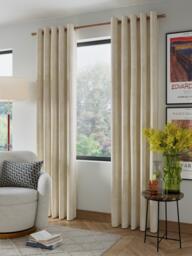 John Lewis Velvet Pair Lined Eyelet Curtains - thumbnail 5