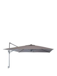 KETTLER Wall Mounted Square Garden Parasol, 2.5m, Taupe - thumbnail 1