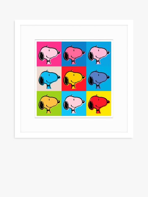 John Lewis Peanuts 'Snoopy Warhol' Framed Print, 32 x 32cm, Multi - image 1