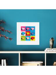 John Lewis Peanuts 'Snoopy Warhol' Framed Print, 32 x 32cm, Multi - thumbnail 2