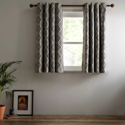 John Lewis Native Weave Pair Lined Eyelet Curtains - thumbnail 4