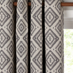 John Lewis Native Weave Pair Lined Eyelet Curtains - thumbnail 5