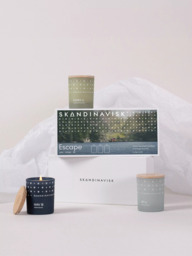 SKANDINAVISK Escape Mini Trio Scented Candles Gift Set, 3 x 65g - thumbnail 4