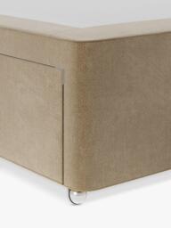 Hypnos Non-Sprung Upholstered 2 Drawer Divan Base, Small Double - thumbnail 3