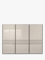 John Lewis Newlyn 3m Sliding Wardrobe with 3 Glass Doors - thumbnail 4