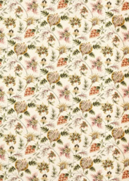 Clarke & Clarke Sizergh Made to Measure Curtains or Roman Blind, Blush/Sage
