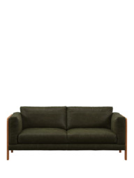 John Lewis Nest Large 3 Seater Leather Sofa, Light Leg - thumbnail 5
