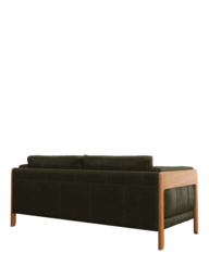 John Lewis Nest Large 3 Seater Leather Sofa, Light Leg - thumbnail 4