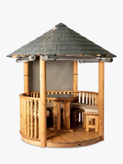 Breeze House Oasis Signature Slate Effect Tile Roof Circular Gazebo, FSC-Certified (Scandinavian Redwood) - image 1