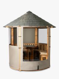 Breeze House Oasis Signature Slate Effect Tile Roof Circular Gazebo, FSC-Certified (Scandinavian Redwood) - thumbnail 4