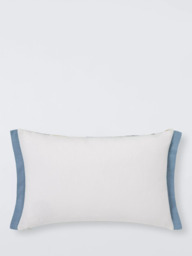 John Lewis Ingrid Striped Cushion, White/Multi - thumbnail 2