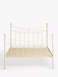 Wrought Iron And Brass Bed Co. Lily Iron Bed Frame, Double - thumbnail 3
