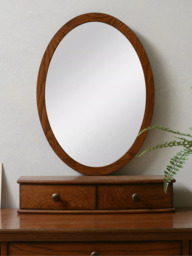 Cotswold Company Winchcombe Dressing Table Mirror, Dark Oak - thumbnail 3