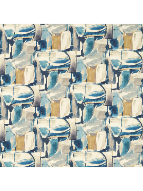 Clarke & Clarke Figura Made to Measure Curtains or Roman Blind, Denim/Linen - image 1