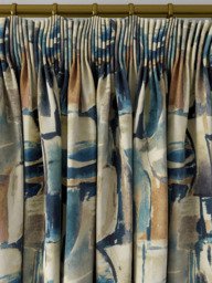Clarke & Clarke Figura Made to Measure Curtains or Roman Blind, Denim/Linen - thumbnail 2