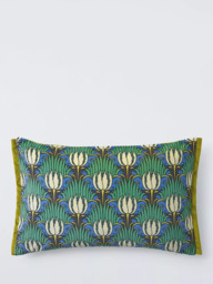 Morris & Co. Tulip and Bird Velvet Cushion - thumbnail 1