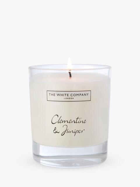 The White Company Clementine and Juniper Single Wick Candle, 210g - image 1