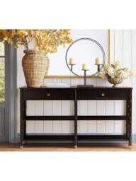 Pottery Barn Monroe Console Table, Warm Black - thumbnail 3