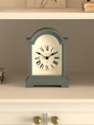Newgate Clocks Fillmore Roman Numeral Analogue Mantel Clock, Asparagus Green - thumbnail 3