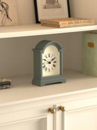 Newgate Clocks Fillmore Roman Numeral Analogue Mantel Clock, Asparagus Green - thumbnail 4